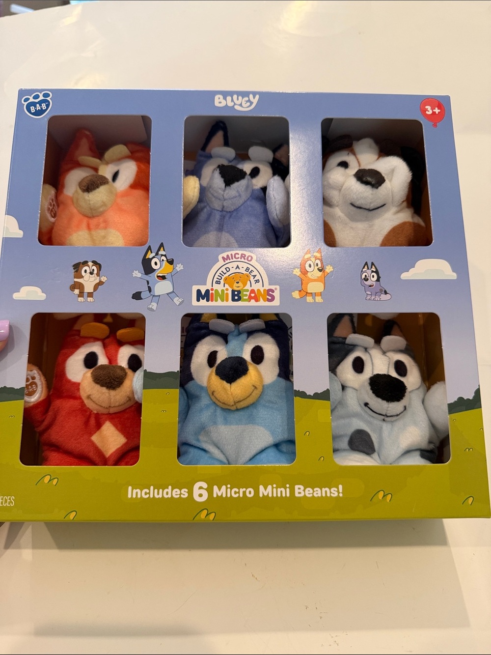 NWT Build A Bear Bluey Micro Mini Beans 6-Pack Plush Set - Picture 1 of 5